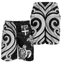 Fiji Men's Short - White Tentacle Turtle - Polynesian Pride
