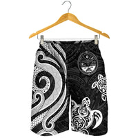 Marshall Islands Men's Short - White Tentacle Turtle - Polynesian Pride