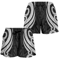 Fiji Women's Short - White Tentacle Turtle - Polynesian Pride