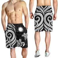 Nauru Men's Short - White Tentacle Turtle - Polynesian Pride