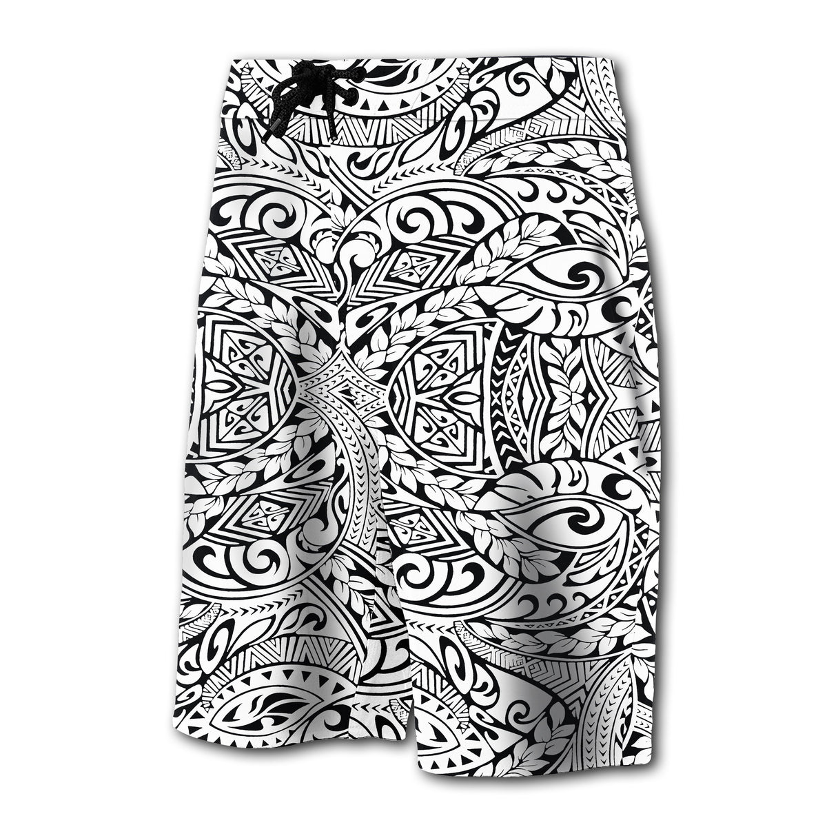 Hawaii Polynesian Culture Board Shorts White - Polynesian Pride