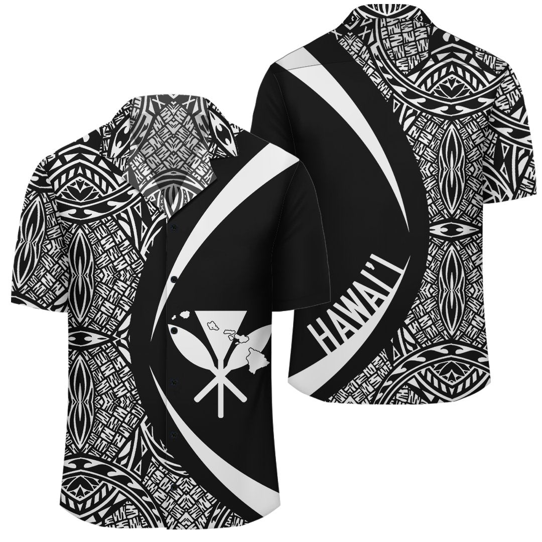 Kanaka Map Hawaiian Shirt Polynesian Unisex White - Polynesian Pride