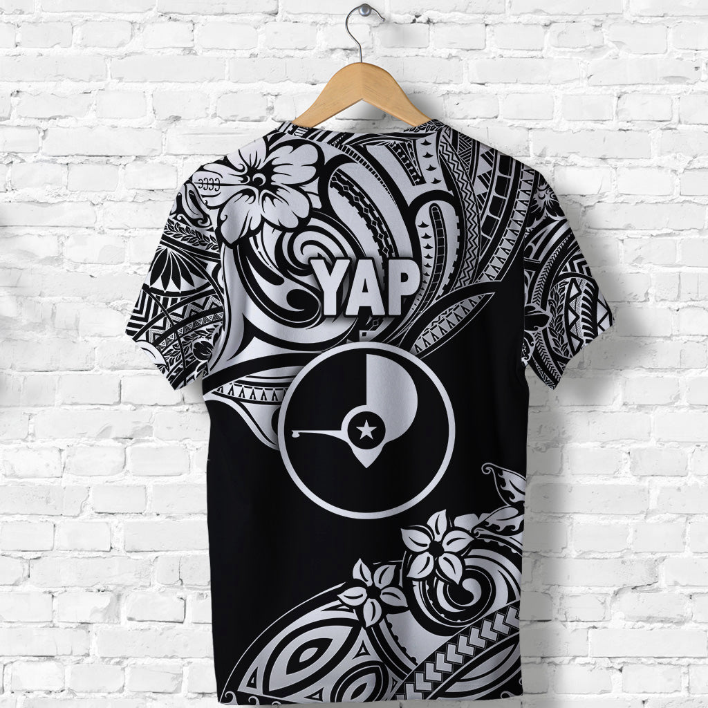 FSM Yap T Shirt Unique Vibes Black LT8 - Polynesian Pride