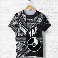 FSM Yap T Shirt Happy Independence Day Original Vibes Black LT8 - Polynesian Pride