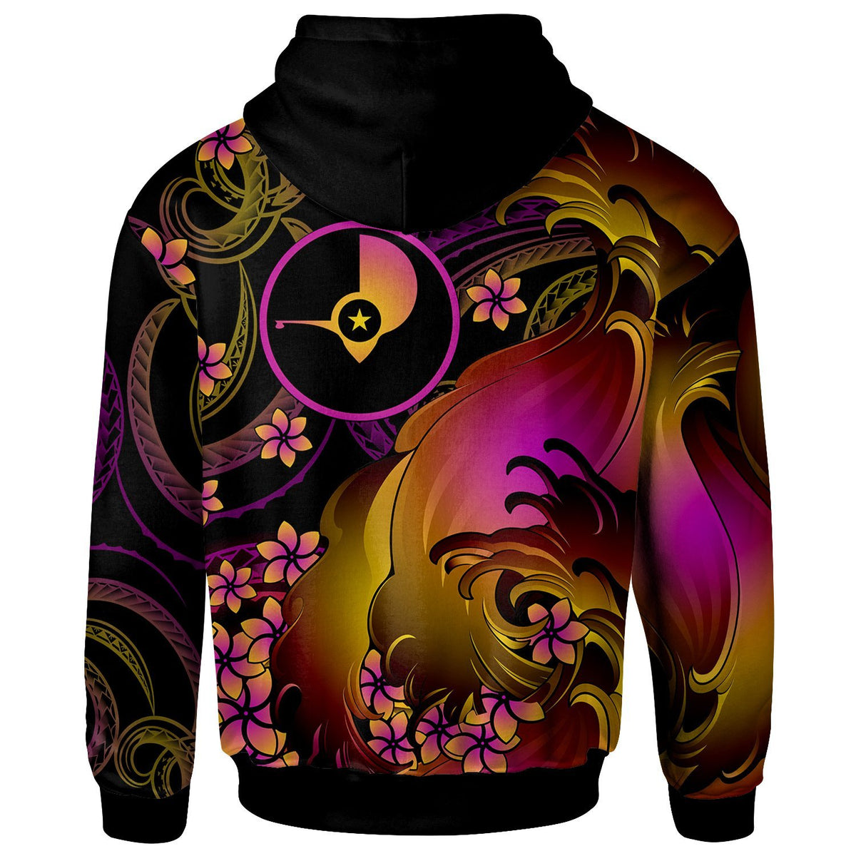 Yap Custom Hoodie Yap in wave - Polynesian Pride