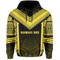 Hawaii Kanaka Polynesian Hoodie Active Yellow - Polynesian Pride