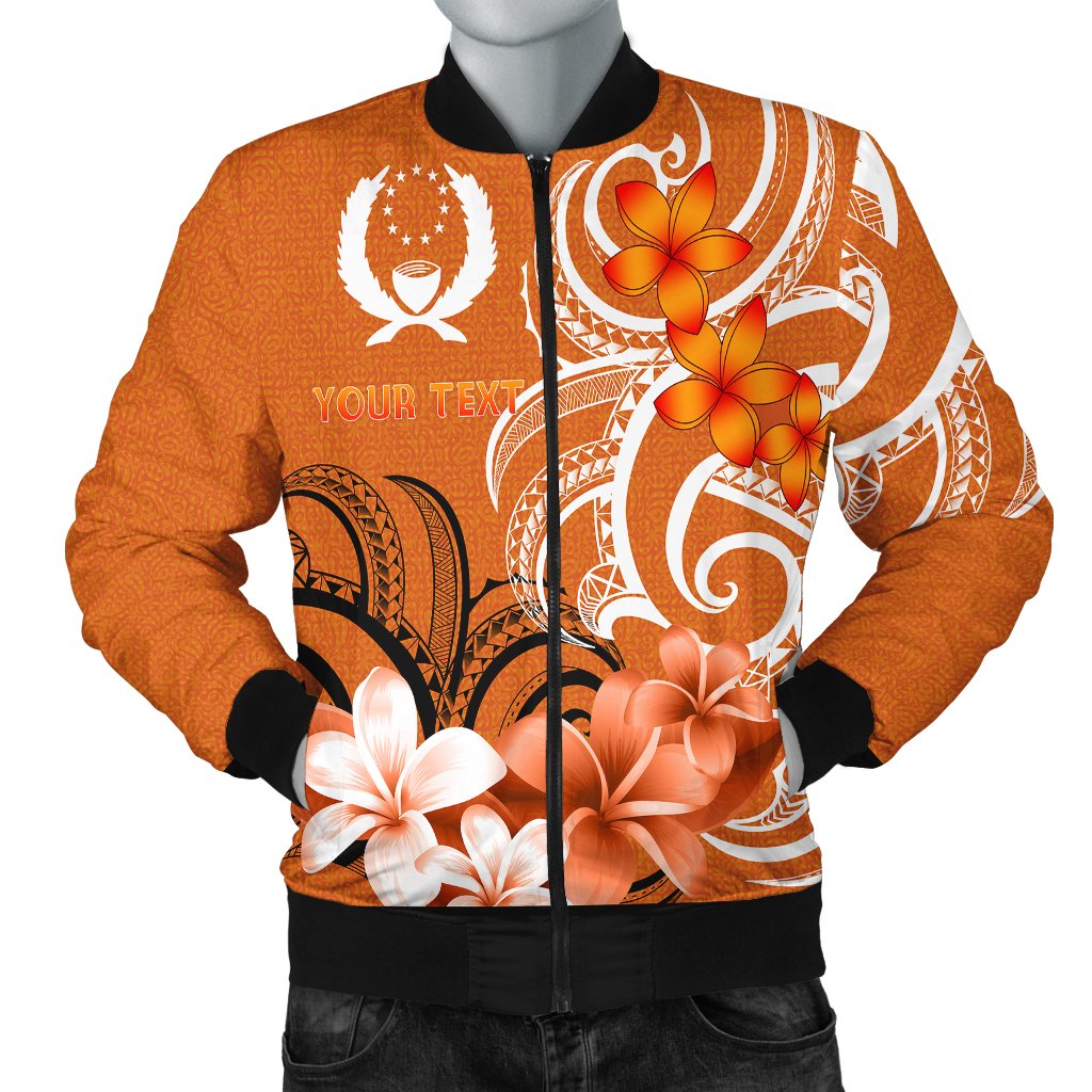 Custom Pohnpei Personalised Men's Bomber Jacket - Pohnpei Spirit - Polynesian Pride