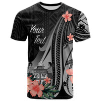 Fiji Custom T Shirt Polynesian Hibiscus Pattern Style Unisex Black - Polynesian Pride