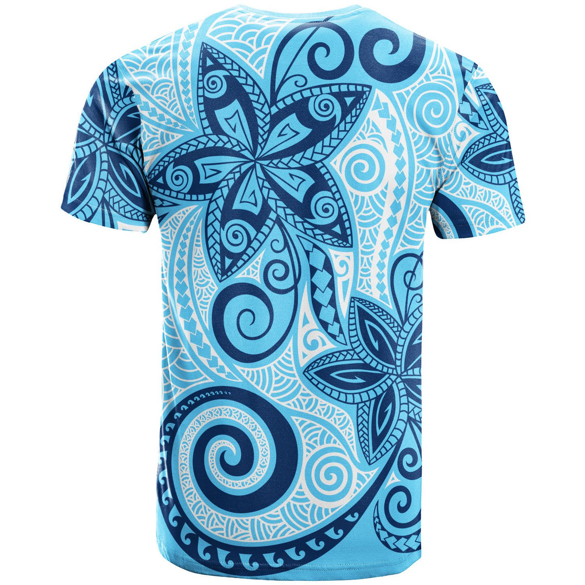 Hawaii T Shirt Tribal Plumeria Pattern - Polynesian Pride