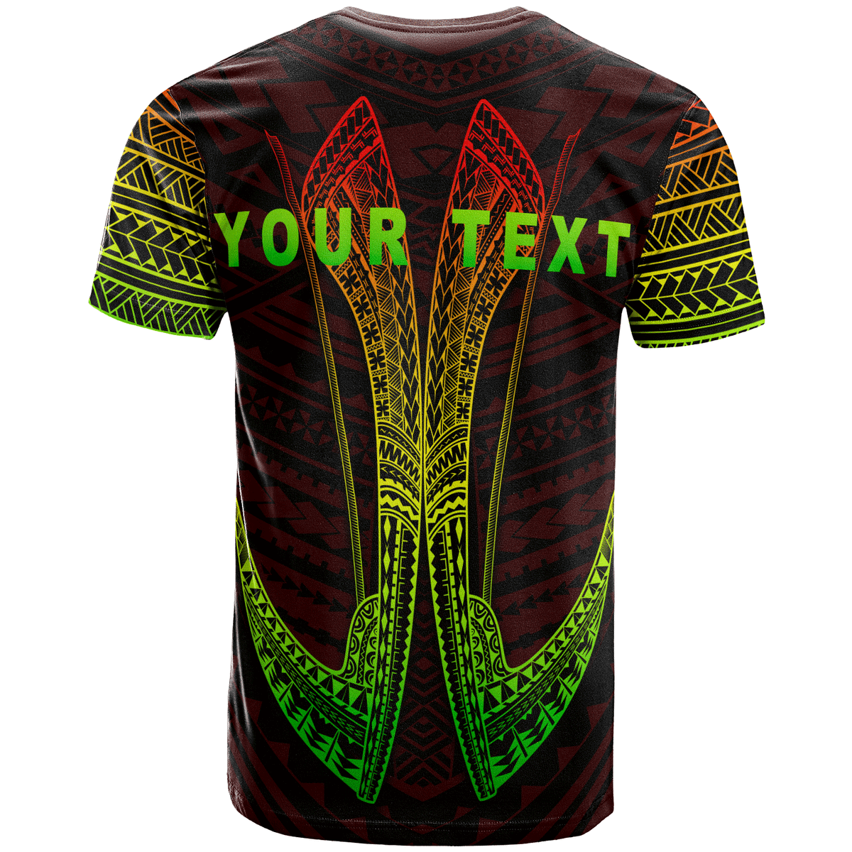 Nauru Custom T Shirt Fish Hook Ver2 - Polynesian Pride