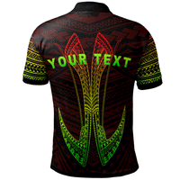 Fiji Custom Polo Shirt Fish Hook Ver2 - Polynesian Pride