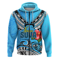 Custom Suva Rugby Zip Hoodie Polynesian Style - Polynesian Pride