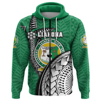 Custom Liahona Tonga Zip Hoodie Polynesian Coconut Tree Style Version 2 - Polynesian Pride