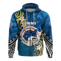 Northern Mariana Islands Zip Hoodie Independence Day LT16 Unisex Blue - Polynesian Pride