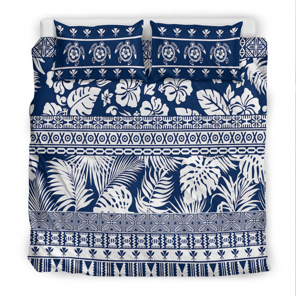 Hawaii Bedding Set Pattern Version Unique Navy LT13 - Polynesian Pride